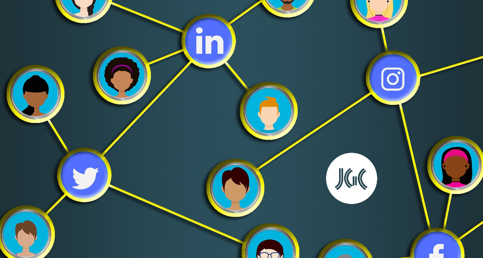 social media connected icons